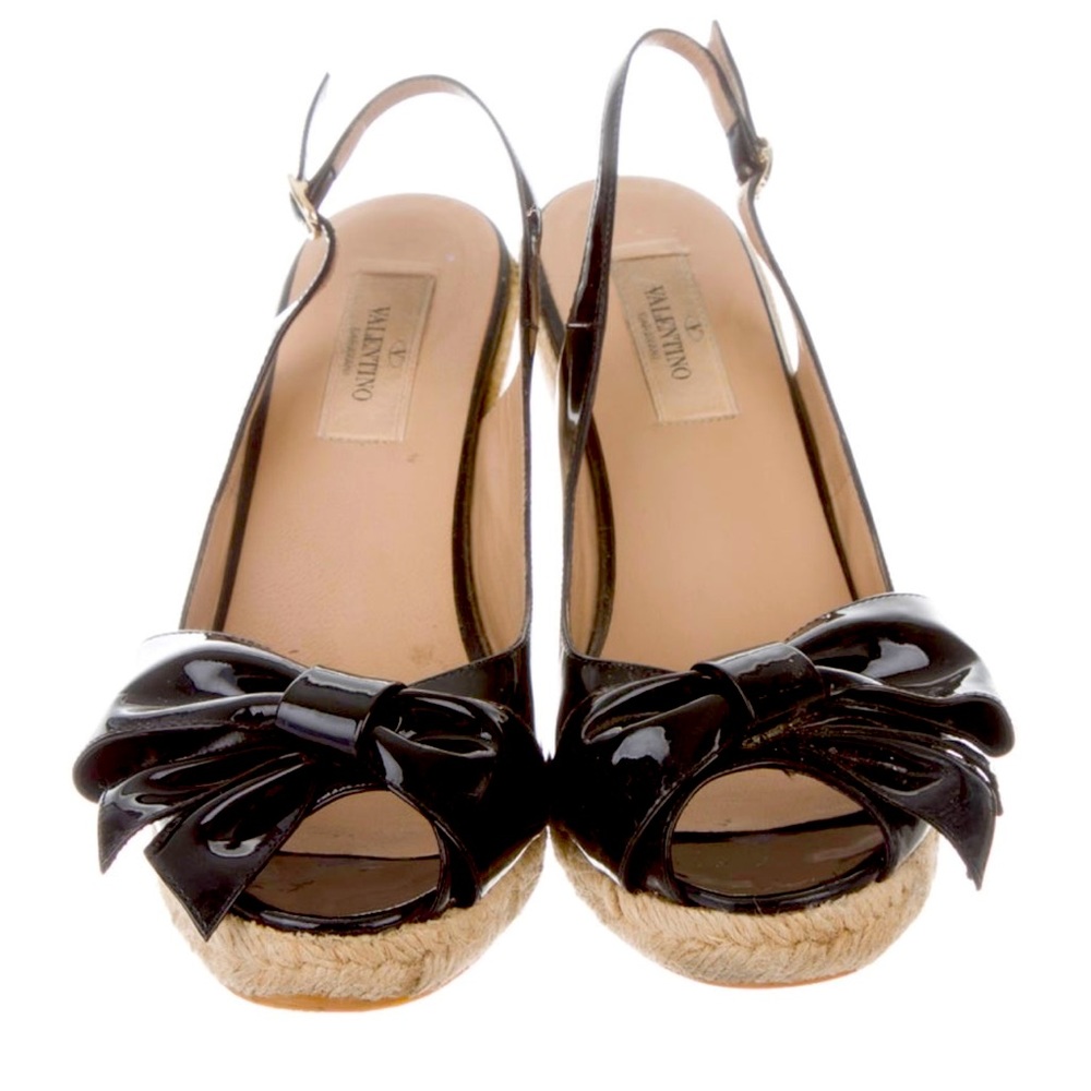 Valentino Patent Leather Wedge